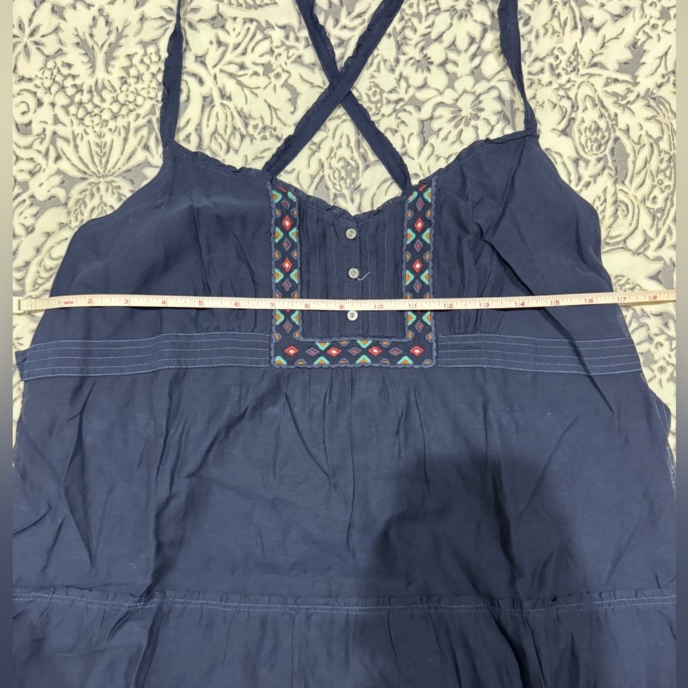 Hollister Gorgeous Silk Cotton Mix Casual Lined Dress size Large - Picture 12 of 14